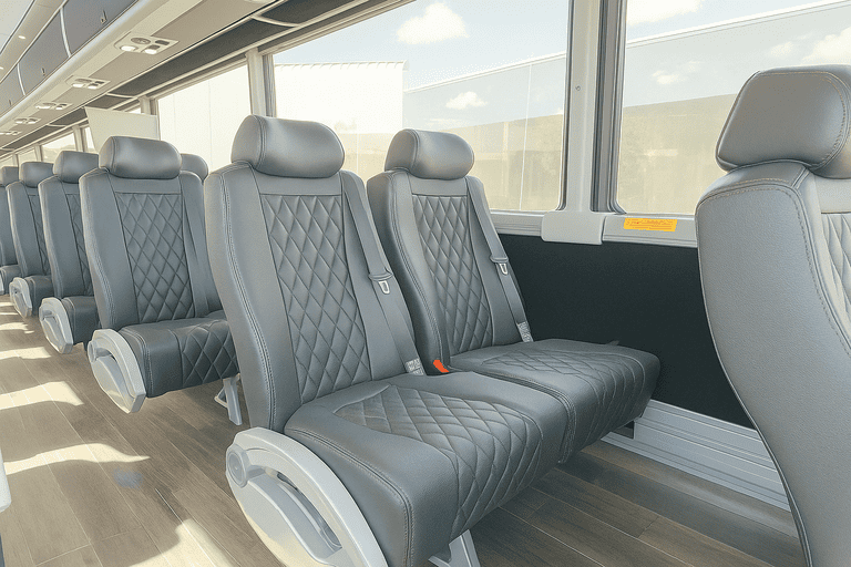 interior of Rosemead Charter Bus charter bus