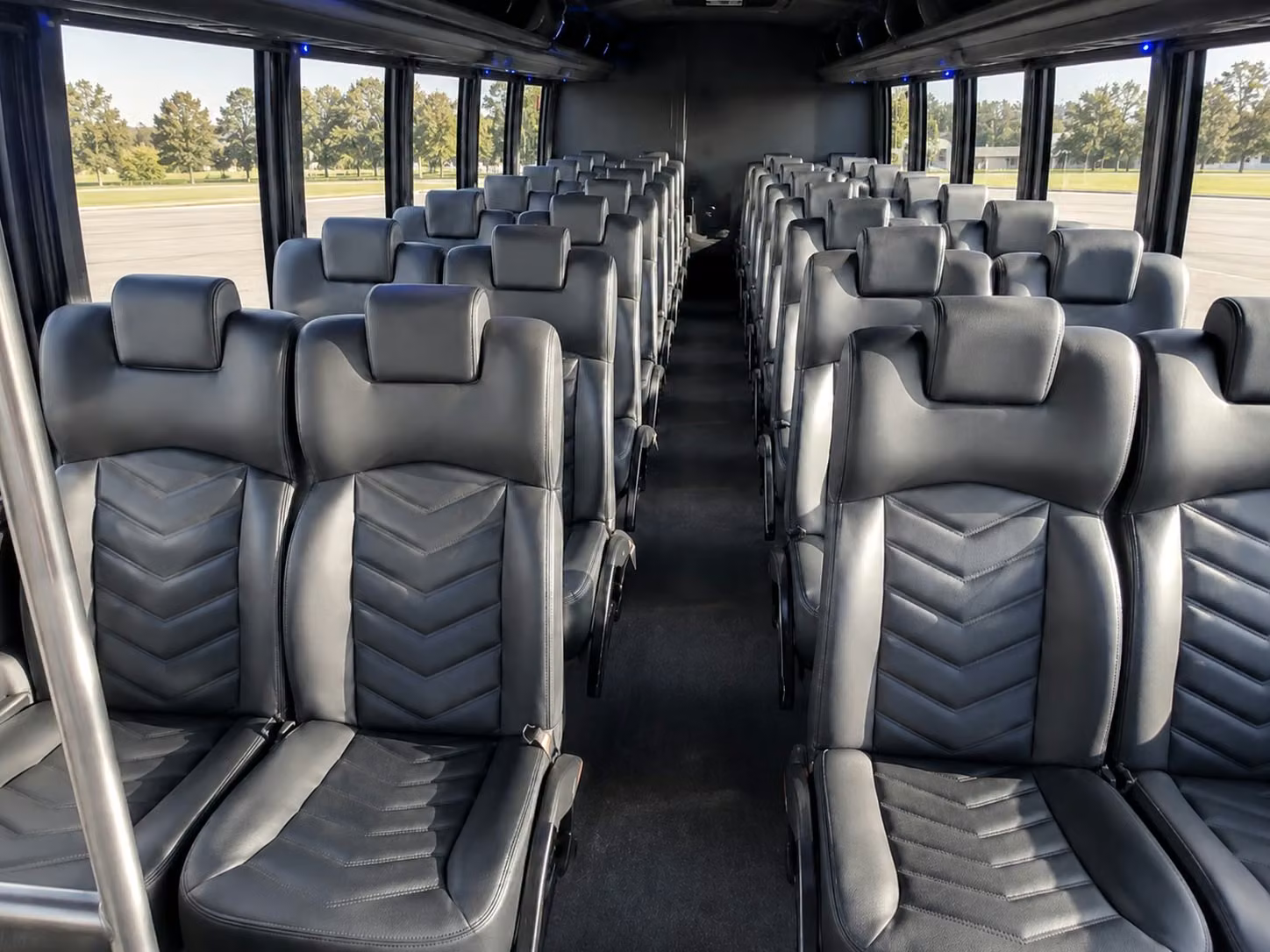 15 passenger minibus interior