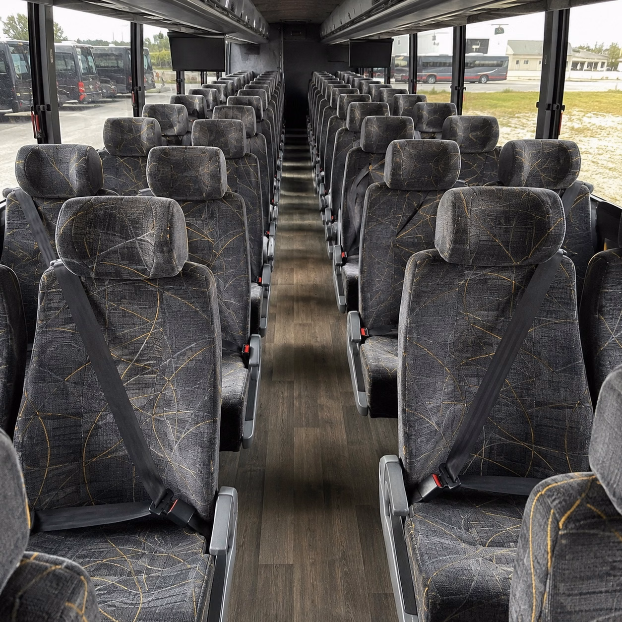 rosemead charter bus rental interior