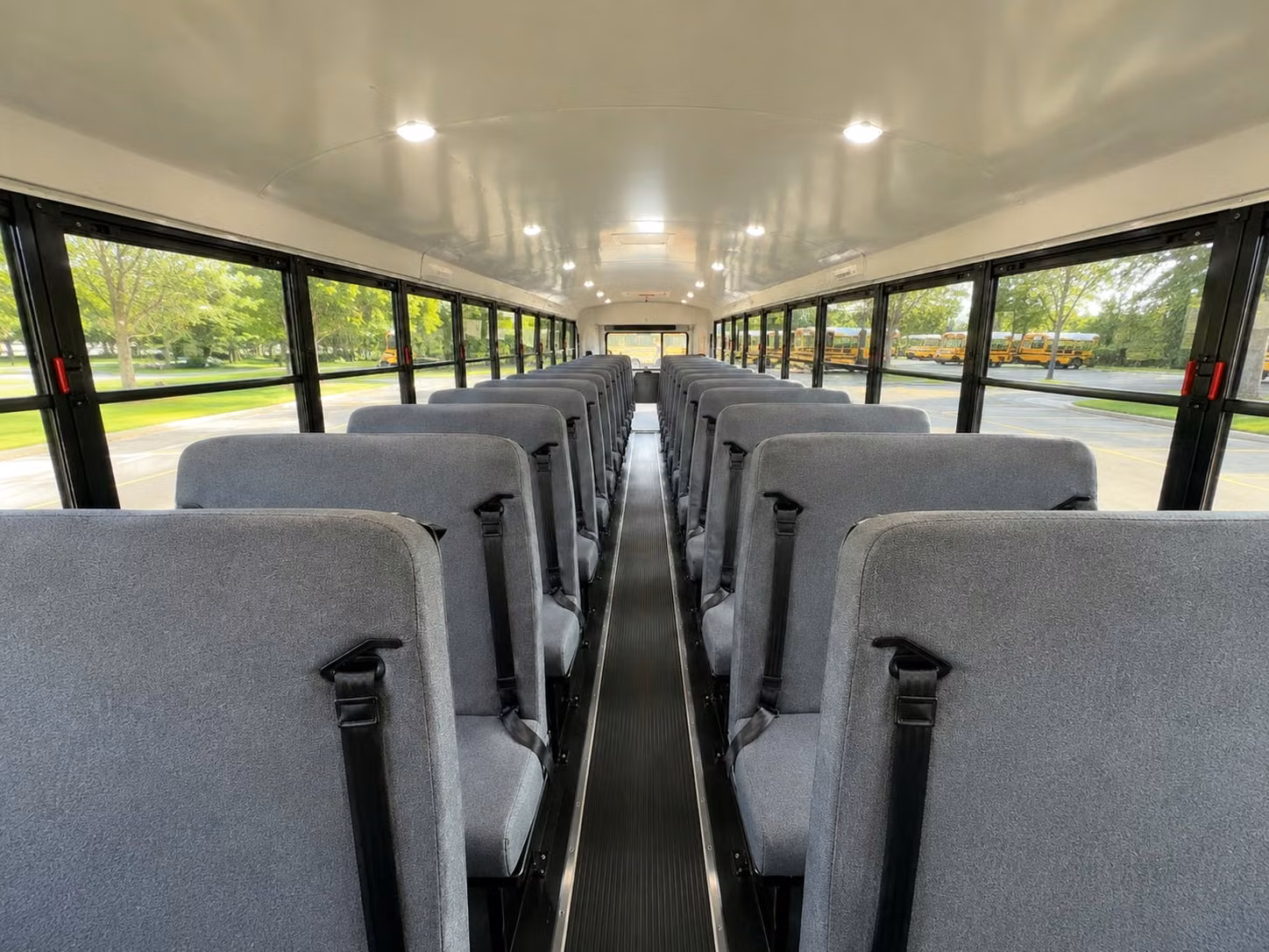 school bus inside